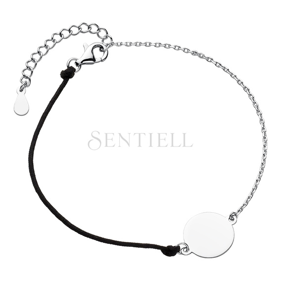 bracelet with circle and line through it