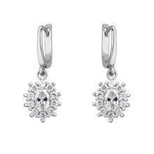 Silver (925) Earrings white zirconia