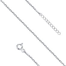 Silver (925) anklet diamond cut anchor chain