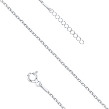 Silver (925) bracelet diamond cut anchor