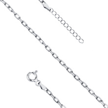 Silver (925) bracelet diamond cut anchor