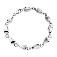 Silver (925) bracelet dimensional triangles