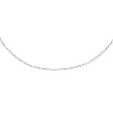 Silver (925) chain - Cheval rhodium-plated