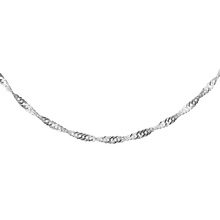 Silver (925) chain singapur Ø 030 - rhodium plated