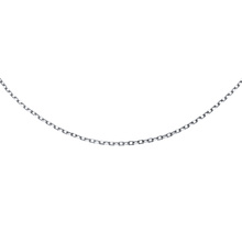 Silver (925) diamond cut anchor chain rhodium-plated