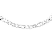 Silver (925) diamond-cut chain - figaro extra flat Ø 160