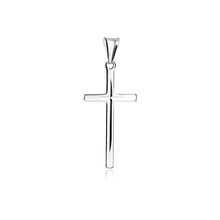 Silver (925) diamond cut pendant cross