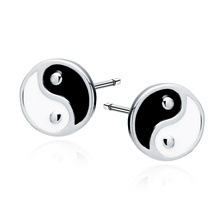 Silver (925) earrings - yin-yang