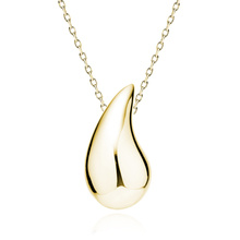 Silver (925) gold-plated drop necklace