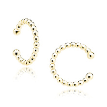 Silver (925) gold-plated ear-cuff - circle of balls