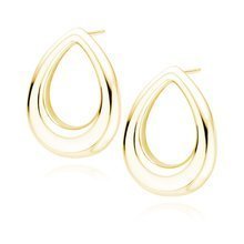 Silver (925) gold-plated earrings 