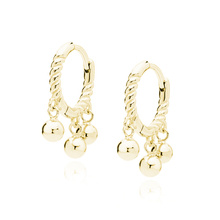 Silver (925) gold-plated earrings