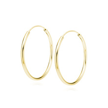 Silver (925) gold-plated earrings hoop