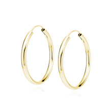 Silver (925) gold-plated earrings hoop