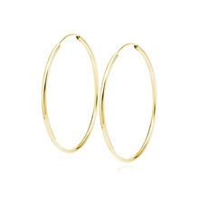 Silver (925) gold-plated earrings hoop