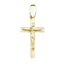 Silver (925) gold-plated pendant cross