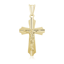 Silver (925) gold-plated pendant cross