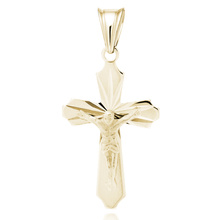 Silver (925) gold-plated pendant cross