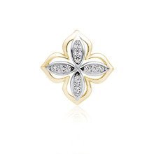 Silver (925) gold-plated  pendant with zirconia