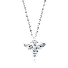 Silver (925) necklace - bee