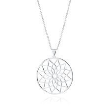 Silver (925) necklace - mandala