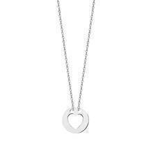 Silver (925) necklace with heart pendant