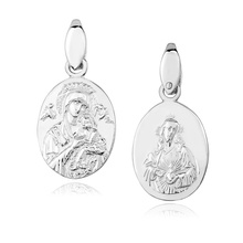 Silver (925) pendant - Jesus Christ / Our Lady of Perpetual Help  / Blessed Virgin