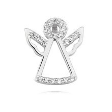 Silver (925) pendant with zirconia - angel