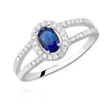 Silver (925) ring with sapphire zirconia