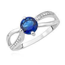 Silver (925) ring with sapphire zirconia