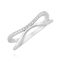 Silver (925) ring - with zirconia