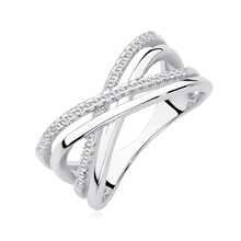 Silver (925) ring with zirconia