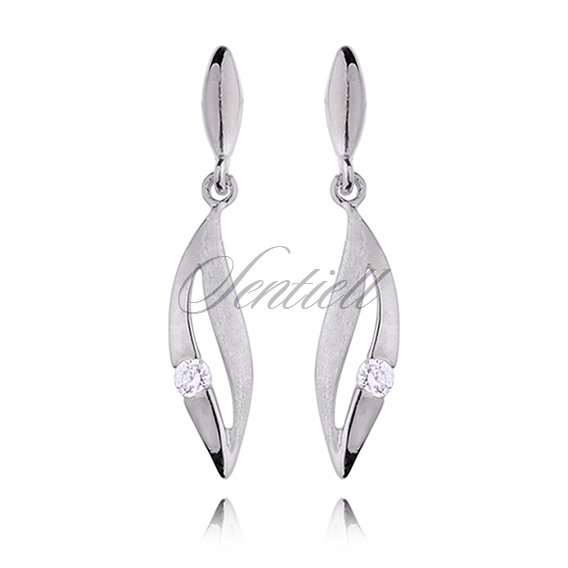 Silver (925) Earrings white zirconia