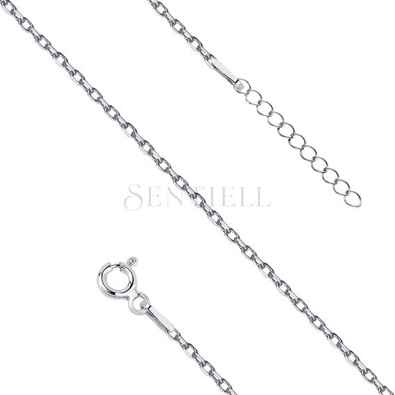 Silver (925) anklet diamond cut anchor chain