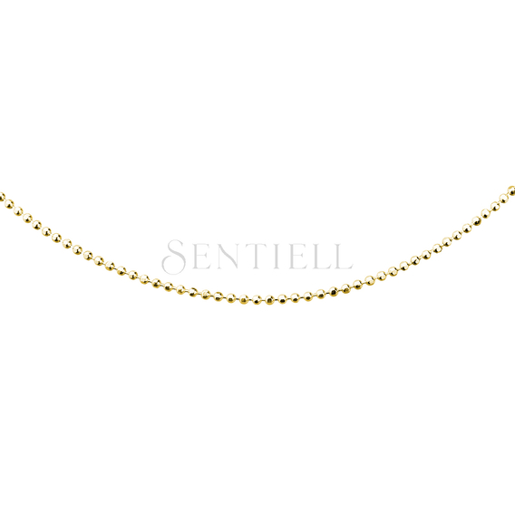 Silver (925) ball chain necklace 8L - gold plated