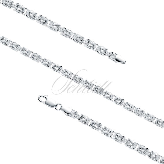 Silver (925) bracelet Ø 080 - Byzantine weave