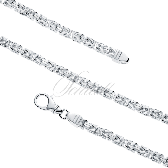 Silver (925) bracelet Ø 100 - Byzantine weave