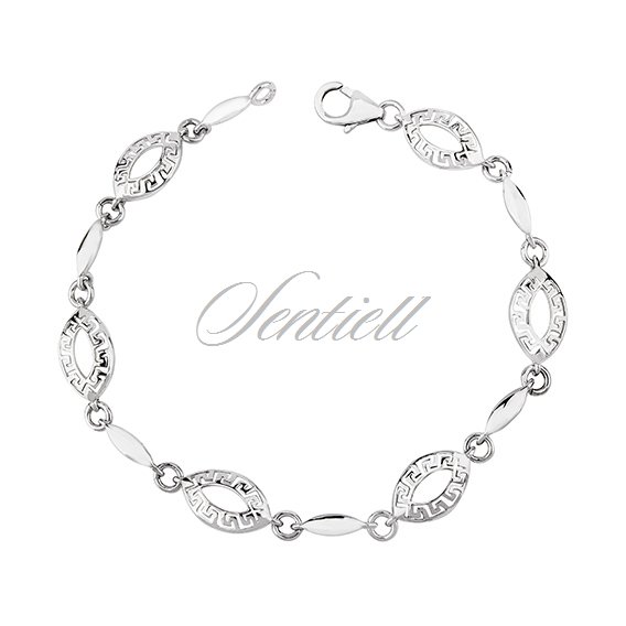Silver (925) bracelet greek pattern