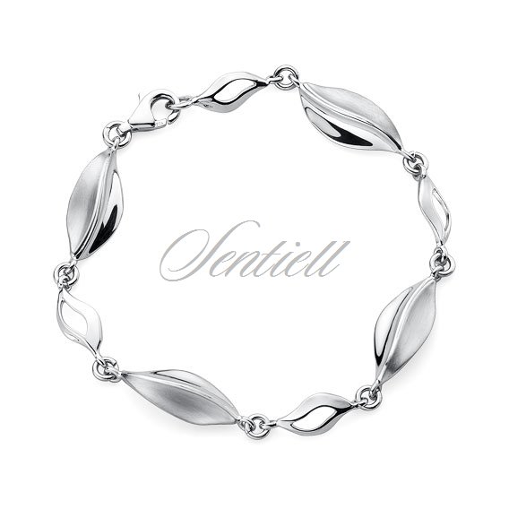 Silver (925) bracelet - leaf