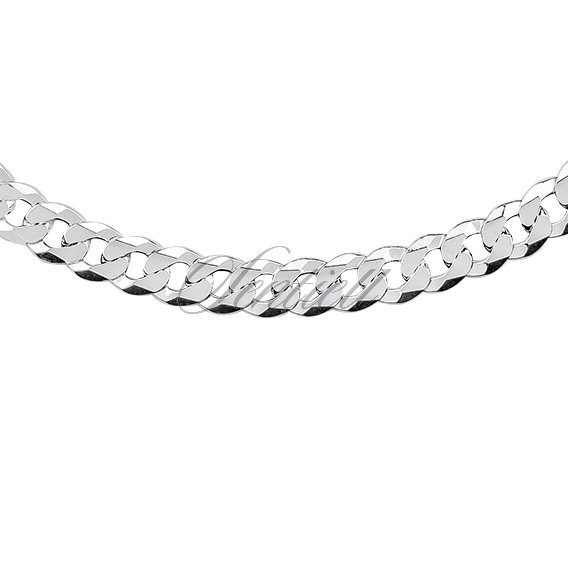 Silver (925) diamond-cut  chain - curb extra flat Ø 180