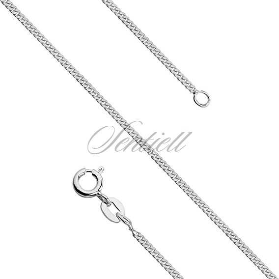 Silver (925) diamond-cut curb chain - curb Ø 044