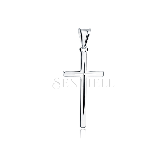 Silver (925) diamond cut pendant cross