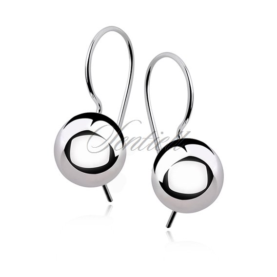 Silver (925) earrings balls 8mm