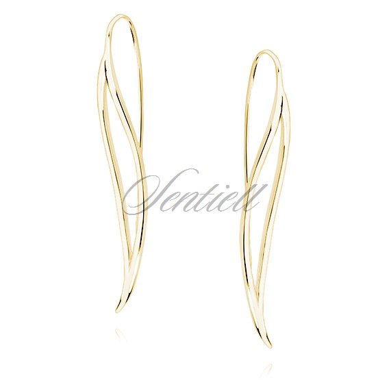 Silver (925) earrings, gold-plated