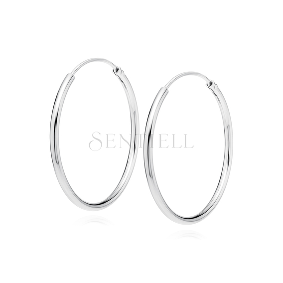 Silver (925) earrings hoop