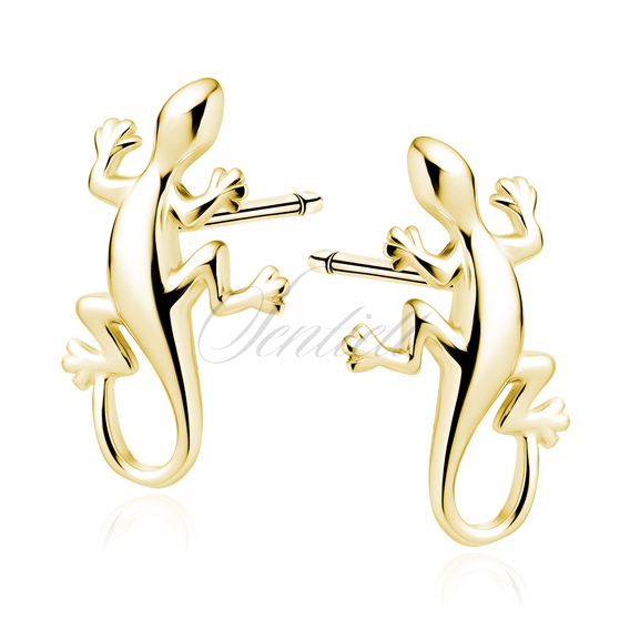 Silver (925) earrings - lizard