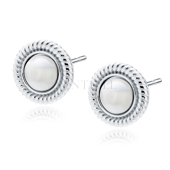 Silver (925) earrings with pearl