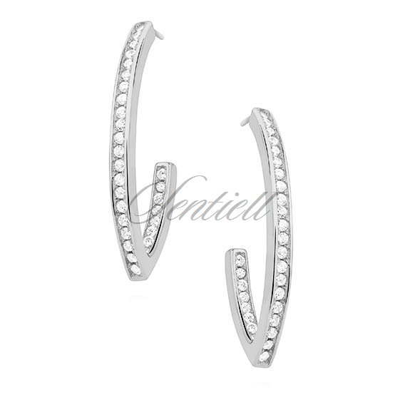 Silver (925) earrings with zirconia