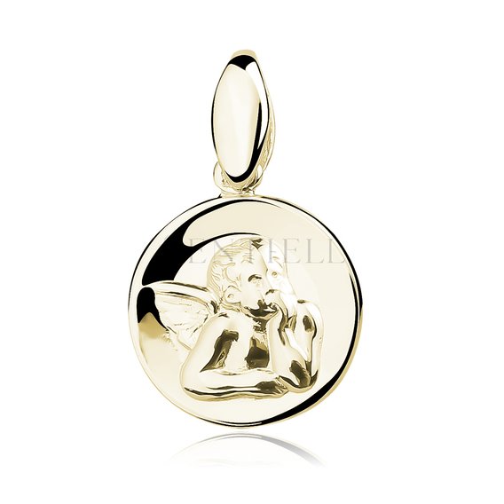 Silver (925) gold-plated pendant - Angel