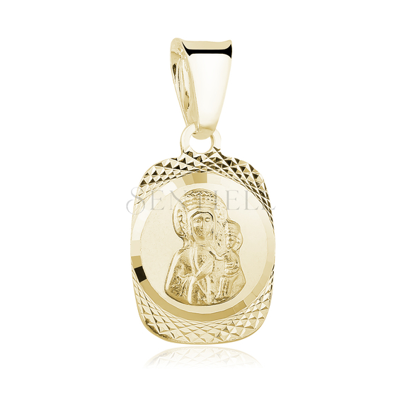 Silver (925) gold-plated pendant Virgin Mary / Black Madonna